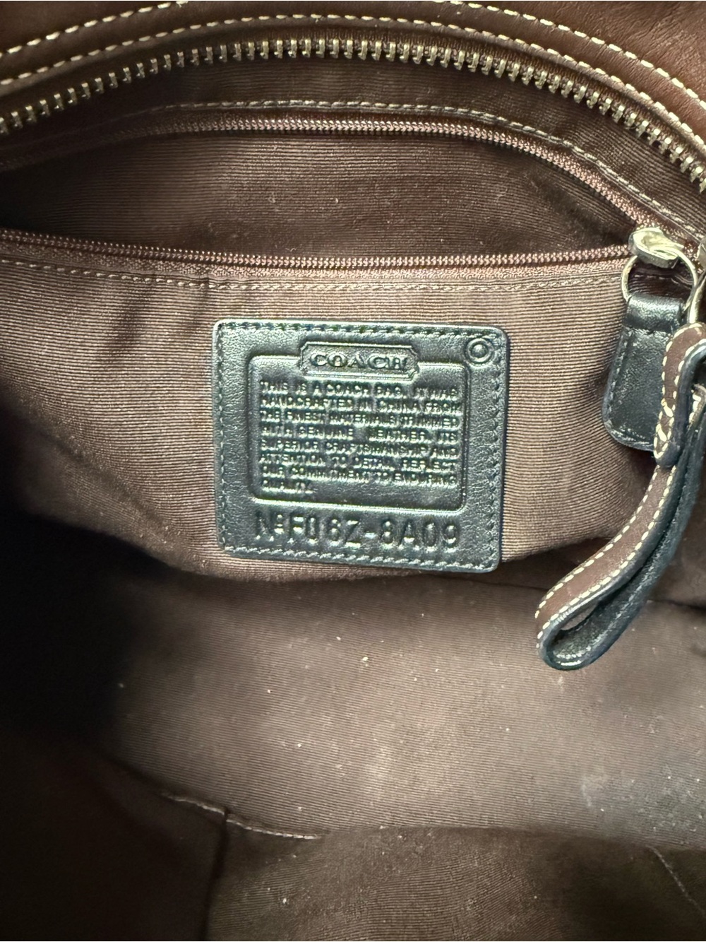 Vintage Coach Soho Brown Leather Double Buckle Pocket Shoulder Bag Y2K - Picture 11 of 12